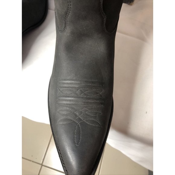 Nocona Boots Leather Size 9 1/2 Nubuck Black main image 7